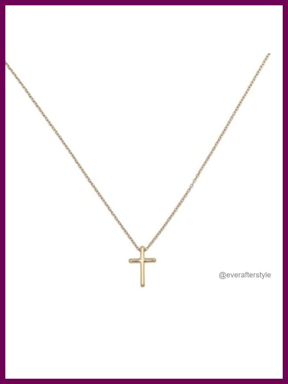 Dainty 14K Gold Plated Cross Necklace, Small Jesus Pendant, Christian Jewelry